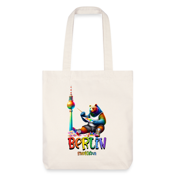 CSD BERLIN-recycelter Heavyweight Stoffbeutel - Naturweiß