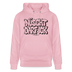 Berliner Spruch-NÜSCHT DARF ICK-Unisex Bio-Hoodie - Hellrosa