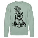 DU SCHNALLST JAR NÜSCHT-Unisex Bio-Sweatshirt - Helles Graugrün