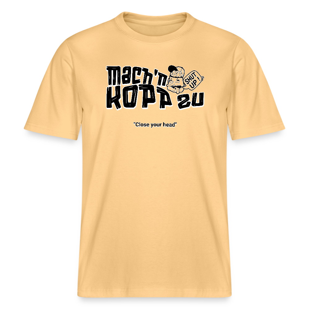 MACH N KOPP ZU-Relaxed Fit Unisex Bio-T-Shirt - Hellgelb