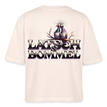 BERLINER LATSCH UND BOMMEL - Frauen Boxy Bio-T-Shirt - Naturweiß
