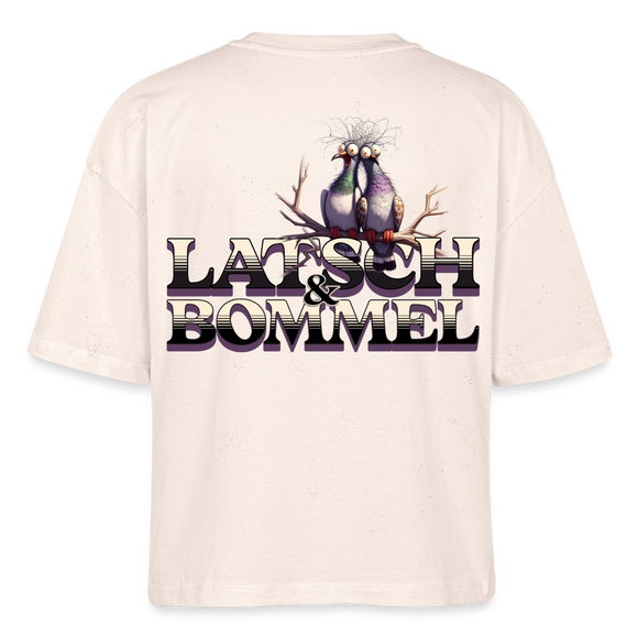 BERLINER LATSCH UND BOMMEL - Frauen Boxy Bio-T-Shirt - Naturweiß