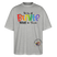 LIEBE IS BUNT-Oversized Unisex Bio T-Shirt - Grau meliert