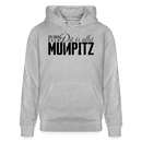 Statement mit Berliner Schnauze 'Ick sach doch, dit is allet MUMPITZ-auf dem Unisex Bio-Hoodie - Grau meliert