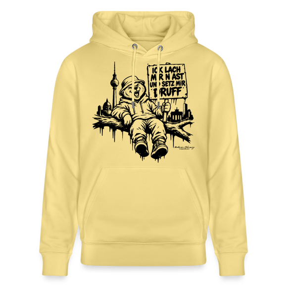 ICK LACH MIR N AST - Unisex Bio-Hoodie mit Berliner Berlin - Gelb Viva 