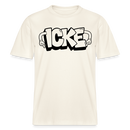 ICKE- RELAXED FIT Unisex Organic T-Shirt mit Berliner Schnauze - Naturweiß 