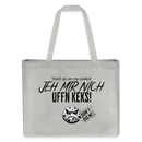 JEH MIR NICH UFFN KEKS!-Einkaufstasche - Grau meliert