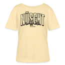 Berlin Shirt-NÜSCHT MUSS ICK25-Rundhals Frauen Bio-T-Shirt - Creme