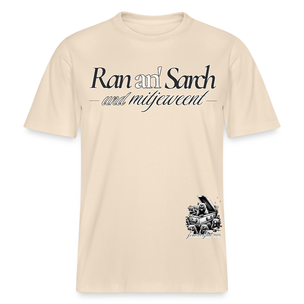 Ran an Sarch-Relaxed Fit Unisex Bio-T-Shirt IV - Weißgrau