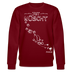 Weihnachten in Berlin25-JIBT NÜSCHT-Unisex Bio-Sweatshirt II - Burgunderrot