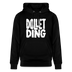 weisser Berliner Spruch-Print-DOLLET DING-Unisex Bio-Hoodie - Schwarz