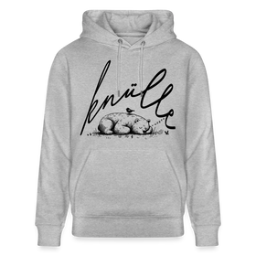 KNÜLLE - Unisex Bio-Hoodie - Grau meliert