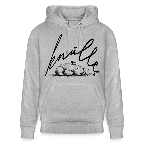 KNÜLLE - Unisex Bio-Hoodie - Grau meliert