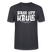 Berliner Spruch-PASS UFF KEULE-Unisex T-Shirt mit Berliner Schnauze - Dunkles Graublau