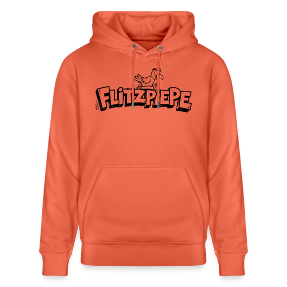 FLITZPIEPE-Unisex Bio-Hoodie mit dem Original Berliner Spruch - Hellrot
