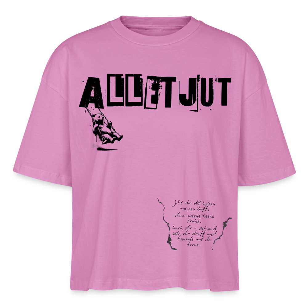 ALLET JUT-Frauen Boxy Bio-T-Shirt - Pink