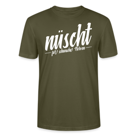 Berlin Shirt-NÜSCHT DARF ICK-Unisex T-Shirt mit Berliner Schnauze - Khaki