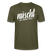 Berlin Shirt-NÜSCHT DARF ICK-Unisex T-Shirt mit Berliner Schnauze - Khaki