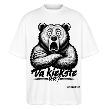 Da kiekste, wa?-Oversized Unisex Bio T-Shirt - Weiß
