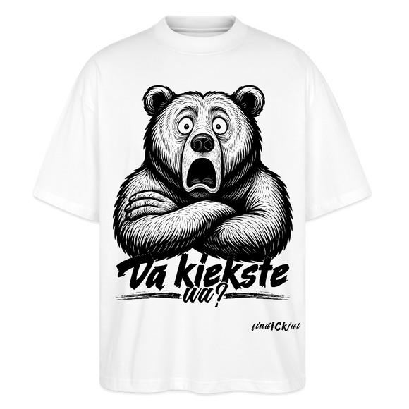 Da kiekste, wa?-Oversized Unisex Bio T-Shirt - Weiß