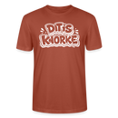DIT IS KNORKE-Unisex T-Shirt Bio mit Berliner Schnauze - Terrakotta