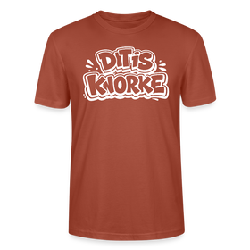 DIT IS KNORKE-Unisex T-Shirt Bio mit Berliner Schnauze - Terrakotta