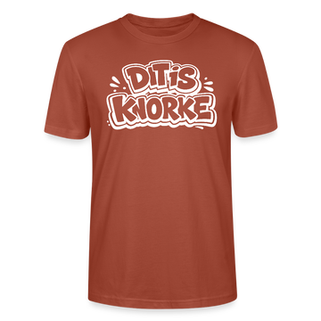 DIT IS KNORKE-Unisex T-Shirt Bio mit Berliner Schnauze - Terrakotta