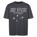 JIBT NÜSCHT - Unisex Oversize Bio-T-Shirt - Indigoblau