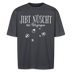 JIBT NÜSCHT - Unisex Oversize Bio-T-Shirt - Indigoblau