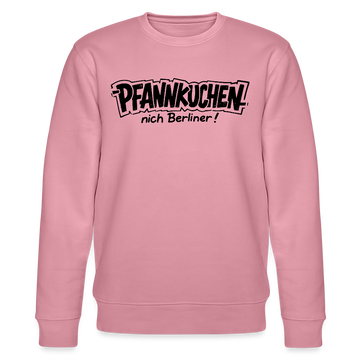 Berliner Schnauze-PFANNKUCHEN, nich Berliner!-Unisex Bio-Sweatshirt - Lila Traum