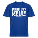 PASS UFF KEULE- RELAXED FIT Unisex Organic T-Shirt mit Berliner Schnauze - Dunkelblau