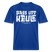 PASS UFF KEULE- RELAXED FIT Unisex Organic T-Shirt mit Berliner Schnauze - Dunkelblau