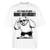 Berliner Bär Shirt-NETT KANN ICK OOCH-Oversized Unisex Bio T-Shirt - Weiß