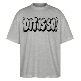 Berlin Shirt- DIT IS SO!-Oversized Unisex Bio T-Shirt mit Berliner Schnauze - Grau meliert