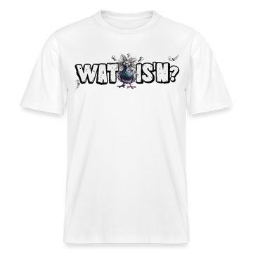WAT IS'N?-Relaxed Fit Unisex Bio-T-Shirt - Weiß