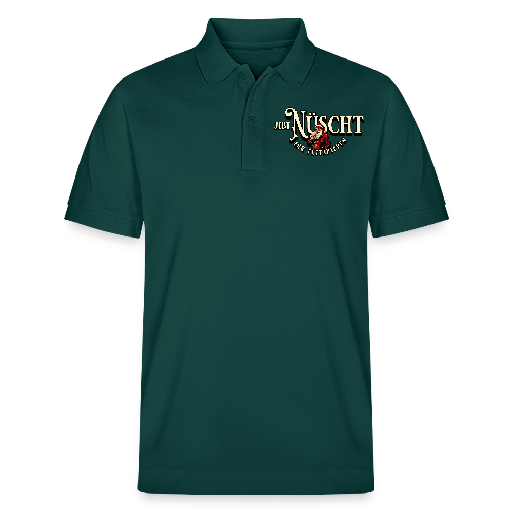 Weihnachten Berlin-JIBT NÜSCHT IHR FLITZPIEPEN-Unisex Bio-Poloshirt - Glasiertes Grün