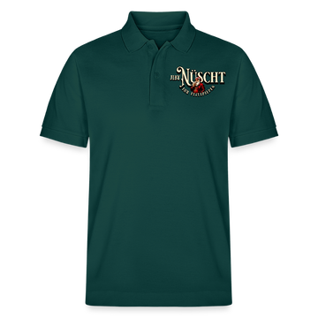 Weihnachten Berlin-JIBT NÜSCHT IHR FLITZPIEPEN-Unisex Bio-Poloshirt - Glasiertes Grün