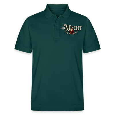 Weihnachten Berlin-JIBT NÜSCHT IHR FLITZPIEPEN-Unisex Bio-Poloshirt - Glasiertes Grün
