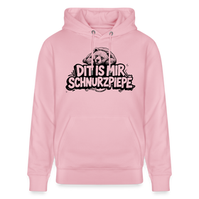 Berliner Bär-Unisex Bio-Hoodie-DIT IS MIR SCHNURZPIEPE - Hellrosa