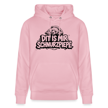 Berliner Bär-Unisex Bio-Hoodie-DIT IS MIR SCHNURZPIEPE - Hellrosa