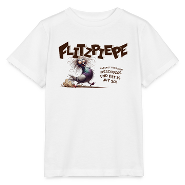 BERLINER FLITZPIEPE-Kinder BIO T-Shirt - Weiß