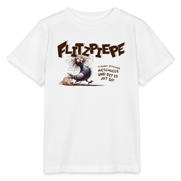 BERLINER FLITZPIEPE-Kinder BIO T-Shirt - Weiß
