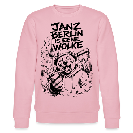 JANZ BERLIN IS EENE WOLKE-Unisex Bio-Sweatshirt - Hellrosa