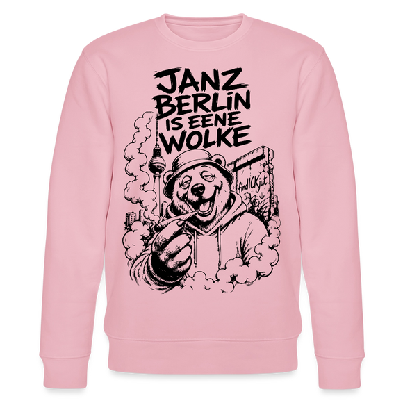JANZ BERLIN IS EENE WOLKE-Unisex Bio-Sweatshirt - Hellrosa