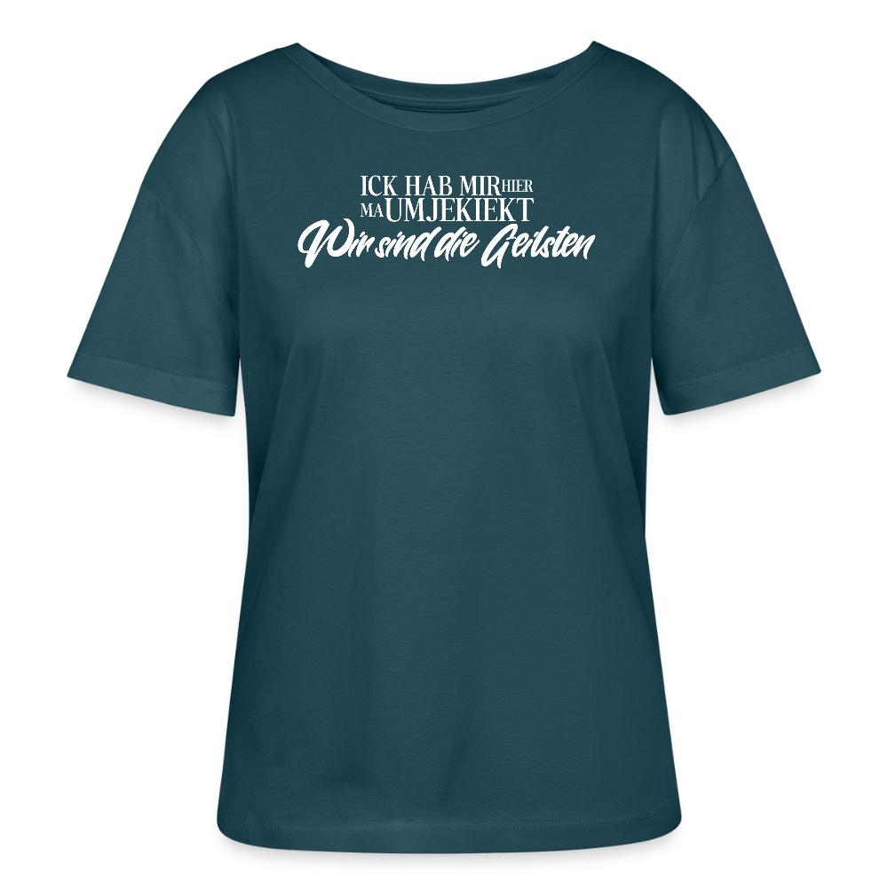 WIR SIND DIE GEILSTEN mit Berliner Schnauze-Rundhals Frauen Bio-T-Shirt - Dunkles Petrol