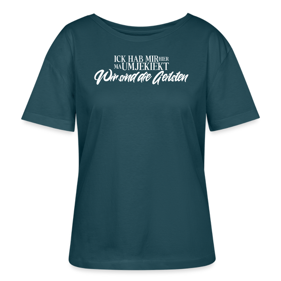WIR SIND DIE GEILSTEN mit Berliner Schnauze-Rundhals Frauen Bio-T-Shirt - Dunkles Petrol