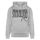 JEH MIR NICH UFFN SENKEL-Unisex Bio-Hoodie - Grau meliert