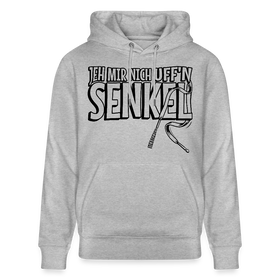 JEH MIR NICH UFFN SENKEL-Unisex Bio-Hoodie - Grau meliert