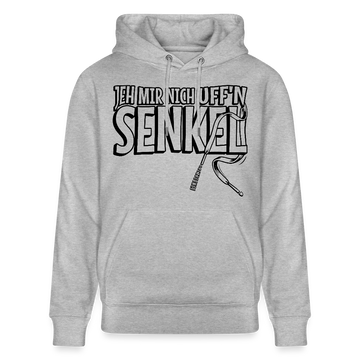 JEH MIR NICH UFFN SENKEL-Unisex Bio-Hoodie - Grau meliert