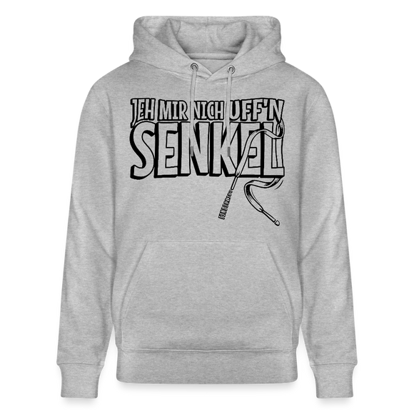 JEH MIR NICH UFFN SENKEL-Unisex Bio-Hoodie - Grau meliert